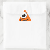 Sticker Triangulaire Alien mignon (Sac)