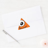Sticker Triangulaire Alien mignon (Enveloppe)