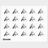 Sticker Triangulaire Aliens (Feuille)