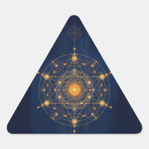 Sticker Triangulaire Alignement stellaire : La géométrie de la lumière