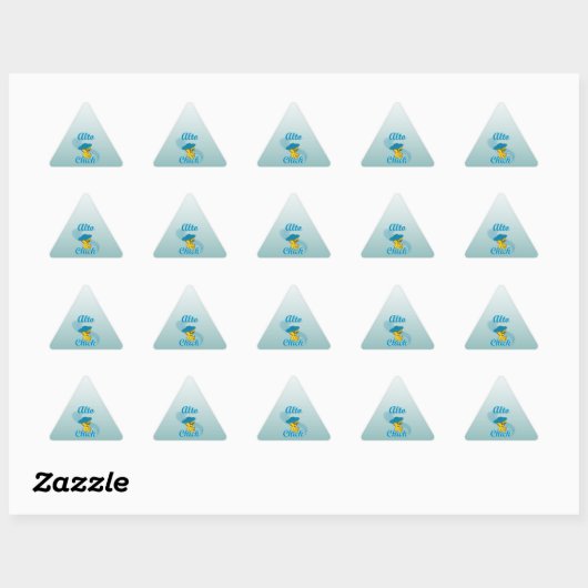 Sticker Triangulaire Alto Chick #3 (Feuille)