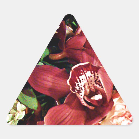 Sticker Triangulaire Amour des orchidées_ (Devant)