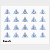 Sticker Triangulaire Ancre avec corde (Feuille)