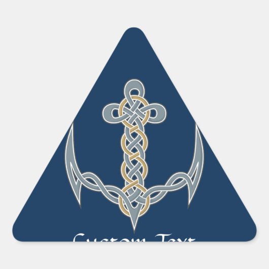 Sticker Triangulaire Ancre celtique 1 (Devant)