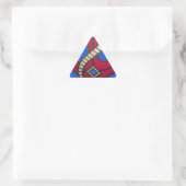 Sticker Triangulaire Ancre rouge (Sac)