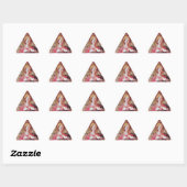 STICKER TRIANGULAIRE ANGEL AVEC ROSES (Feuille)