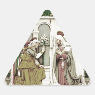 Sticker Triangulaire Angel Gabriel L'Annonciation