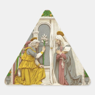 Sticker Triangulaire Angel Gabriel L'Annonciation À Marie