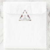 Sticker Triangulaire Angel Wings Snowflake Fractal (Sac)