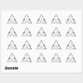Sticker Triangulaire Angel Wings Snowflake Fractal (Feuille)
