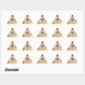 Sticker Triangulaire Anniversaire Apocalypse Zombie | Biohazard Hallowe (Feuille)
