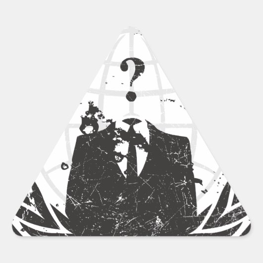 Sticker Triangulaire Anonyme (Devant)