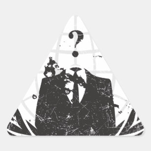 Sticker Triangulaire Anonyme