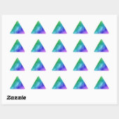 Sticker Triangulaire Aquarelles Rainbow (Feuille)