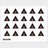 Sticker Triangulaire Araignée en vapeur noire (Feuille)