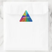 Sticker Triangulaire Arc arc-en-ciel circulaire (Sac)