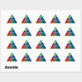 Sticker Triangulaire Arc arc-en-ciel circulaire (Feuille)