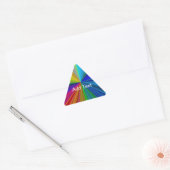 Sticker Triangulaire Arc arc-en-ciel circulaire (Enveloppe)