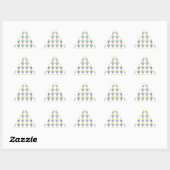 Sticker Triangulaire Arc-en-ciel (Feuille)