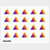 Sticker Triangulaire Arc-en-ciel (Feuille)