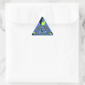 Sticker Triangulaire Arches cool avec sphères fractales Art Design (Sac)