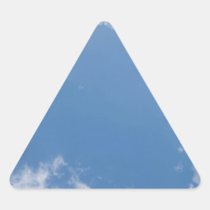 Sticker Triangulaire Arrière-plan du ciel bleu nuageuxSticker triangle