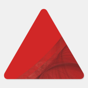 Sticker Triangulaire Arrière-plan fractal rougeSticker triangle