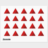 Sticker Triangulaire Arrière-plan fractal rougeSticker triangle (Feuille)