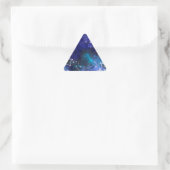 Sticker Triangulaire Arrière - plan spatial avec étoiles (Sac)