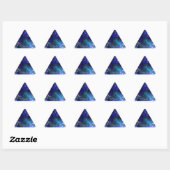 Sticker Triangulaire Arrière - plan spatial avec étoiles (Feuille)