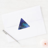 Sticker Triangulaire Arrière - plan spatial avec étoiles (Enveloppe)