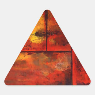 Sticker Triangulaire Art Abstrait