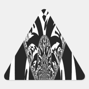 Sticker Triangulaire Art Abstrait africain