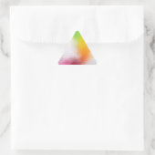 Sticker Triangulaire Art Abstrait Tendance Jaune Bleu Vert Rose Rouge (Sac)