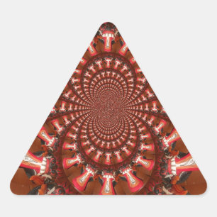 Sticker Triangulaire Art de langue kaléidoscope Impression/graphique