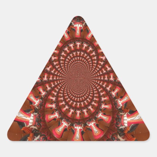 Sticker Triangulaire Art de langue kaléidoscope Impression/graphique (Devant)