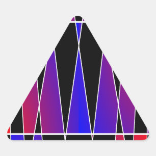 Sticker Triangulaire Art déco "fracturé" par Kenneth Yoncich