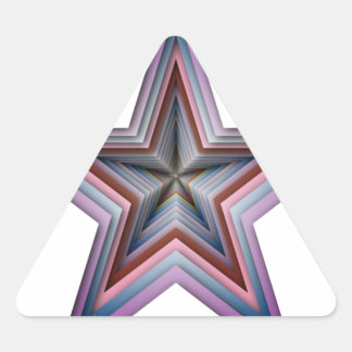 Sticker Triangulaire art géométrique abstrait étoile