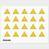 Sticker Triangulaire Art Motif Égyptien Imprimer À damiers Conception C (Feuille)