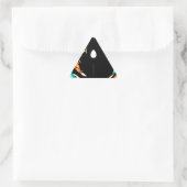 Sticker Triangulaire Art Motif traditionnel africain Imprimer (Sac)