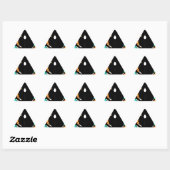 Sticker Triangulaire Art Motif traditionnel africain Imprimer (Feuille)