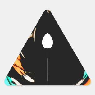 Sticker Triangulaire Art Motif traditionnel africain Imprimer