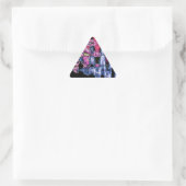 Sticker Triangulaire Assez mignonne pourpre Cendres Gris et Noir Aquare (Sac)