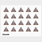 Sticker Triangulaire Astronaute Mars - Explorateur de l'espace sur une (Feuille)