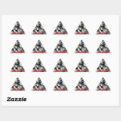 Sticker Triangulaire Attaque arc-en-ciel (Feuille)
