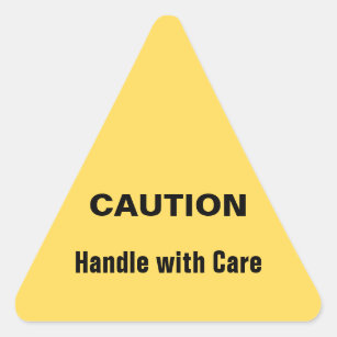 Sticker Triangulaire Attention jaune