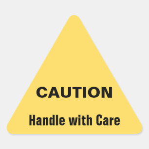 Sticker Triangulaire Attention jaune