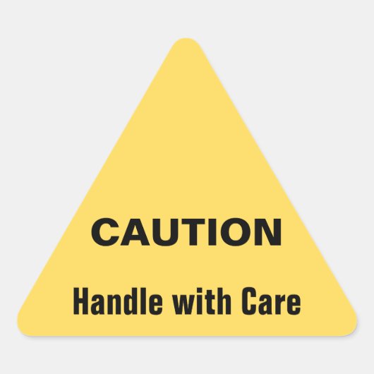 Sticker Triangulaire Attention jaune (Devant)