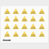 Sticker Triangulaire Attention jaune (Feuille)