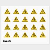 Sticker Triangulaire Attention - Musique forte ! (Feuille)